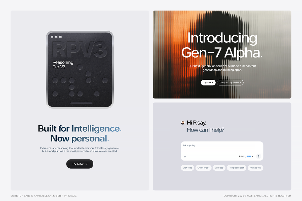 Swinston Sans Variable Typeface, a Sans Serif Font by Yasir Ekinci (Photo 11 of 17)
