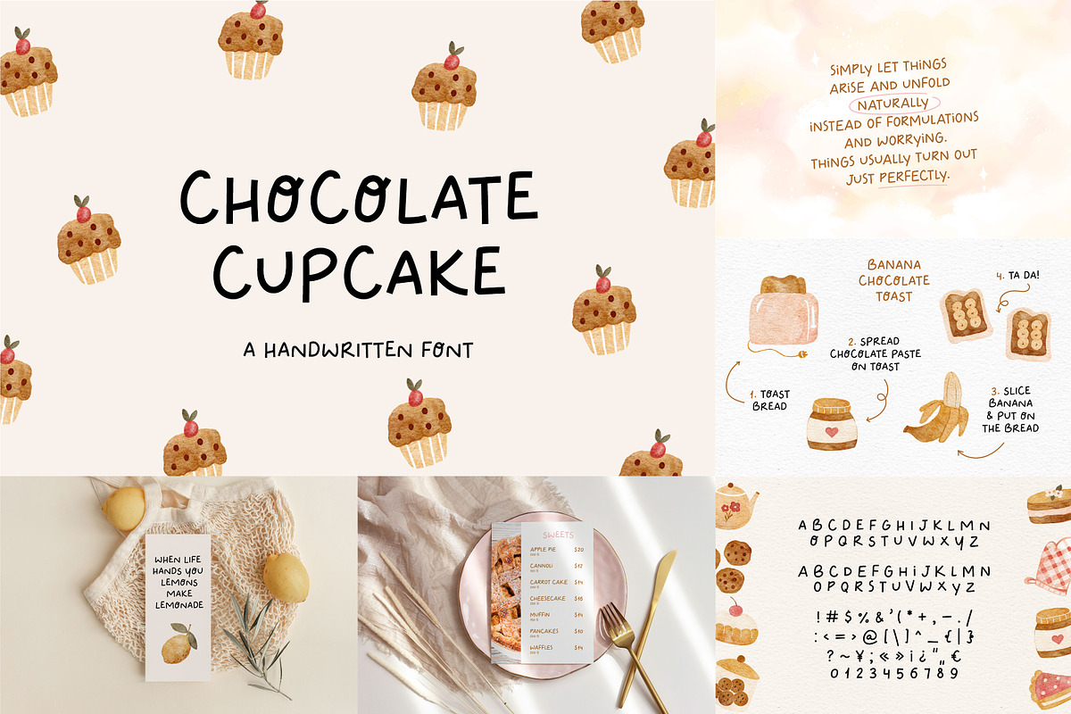 Cute Font BUNDLE | Part 2, a Handwritten Font by JuliaVolkova (Photo 10 of 13)