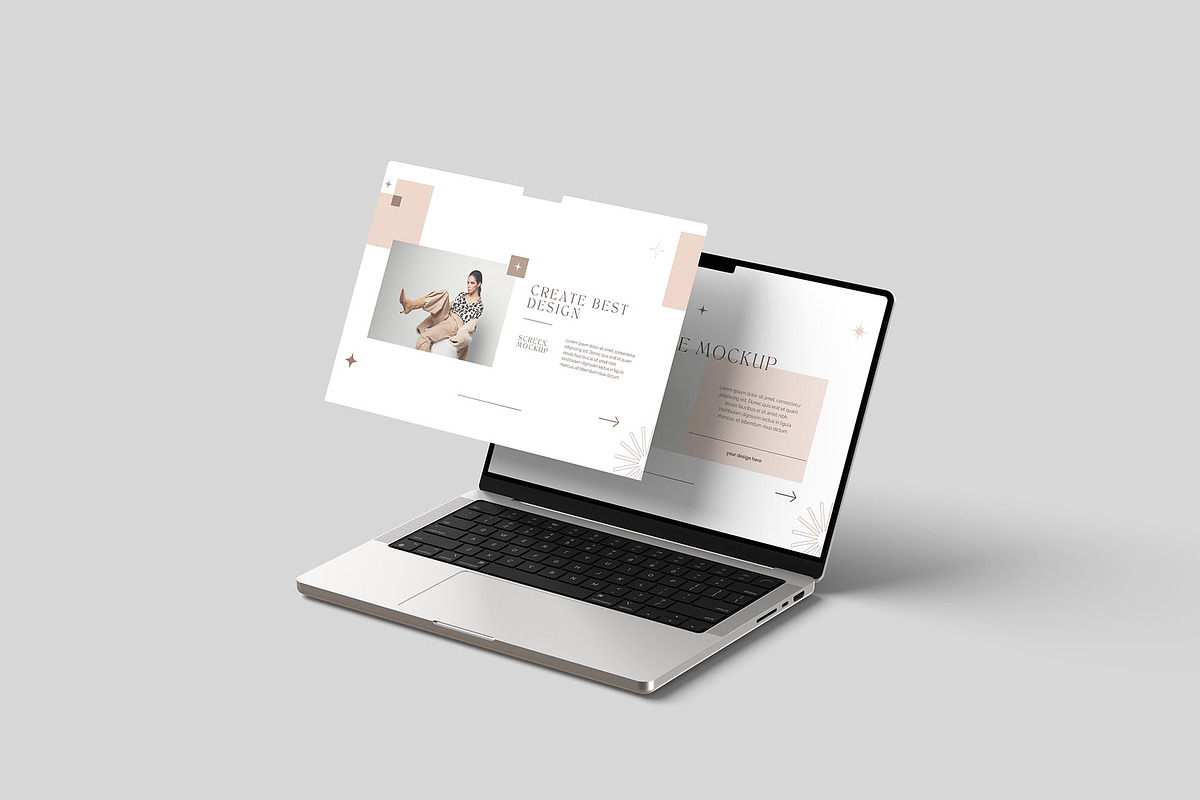 Laptop Screen Website Mockup, a Mac Mockup by graphicpages (Photo 7 of 16)
