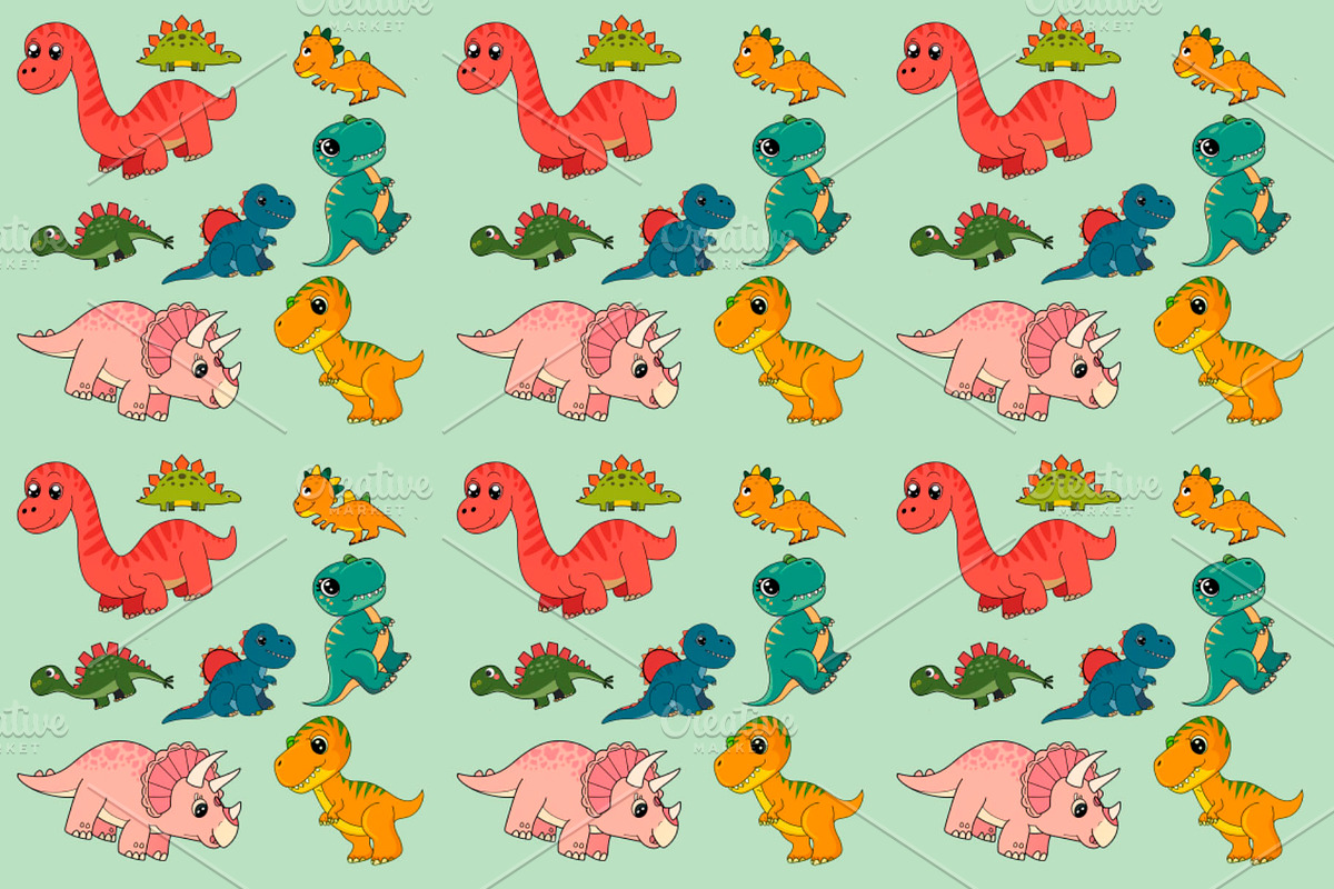 Baby Dinosaurs!!, a Pattern Graphic by CABPatterns (Photo 2 of 2)