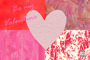 Red ValentineTextures & Hearts