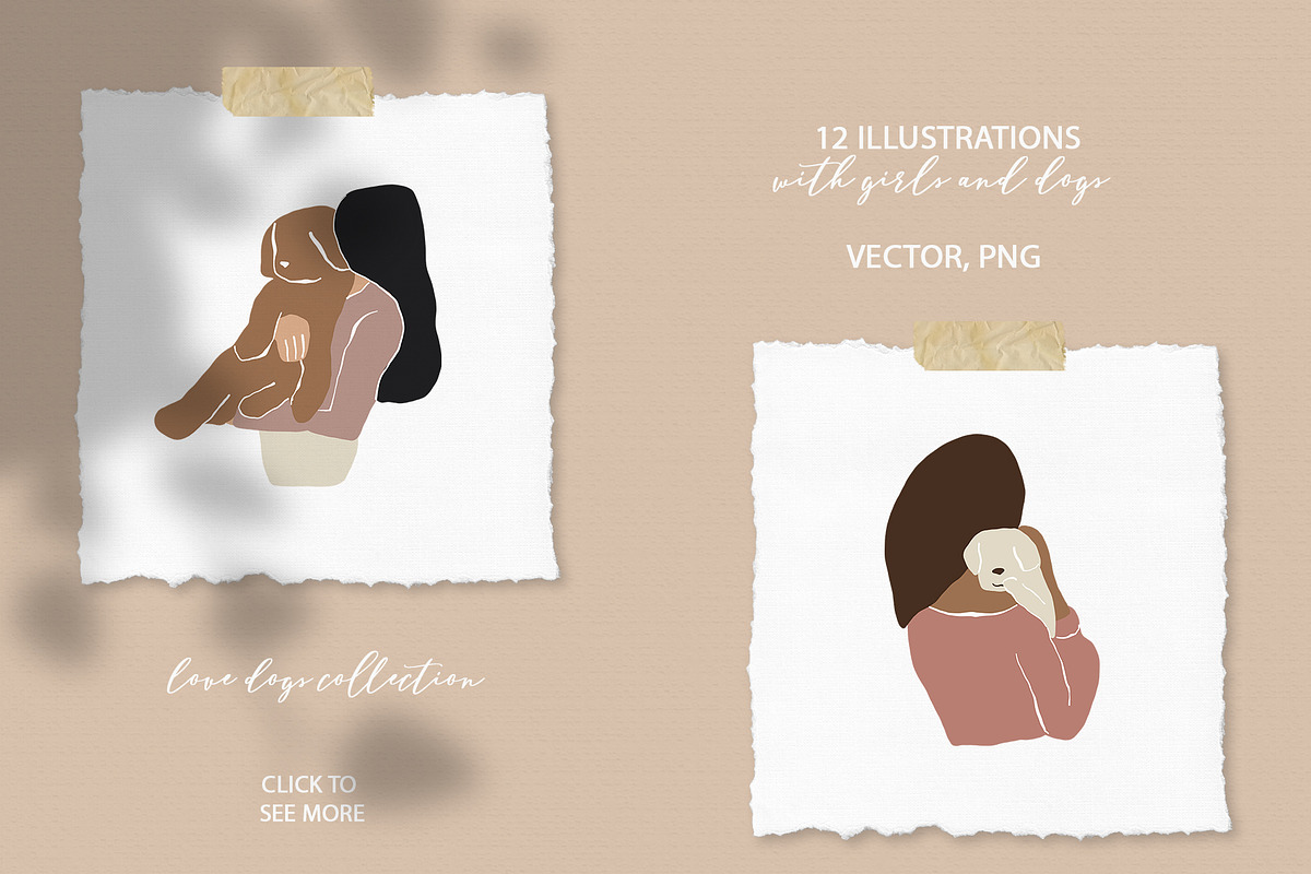Love dogs. Abstract collection, a Decorative Illustration by Spark Studio Brushes (Photo 11 of 11)