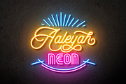 Neon Sign Board, a Product Mockup by PixelVoyager (Thumbnail 4 of 4)