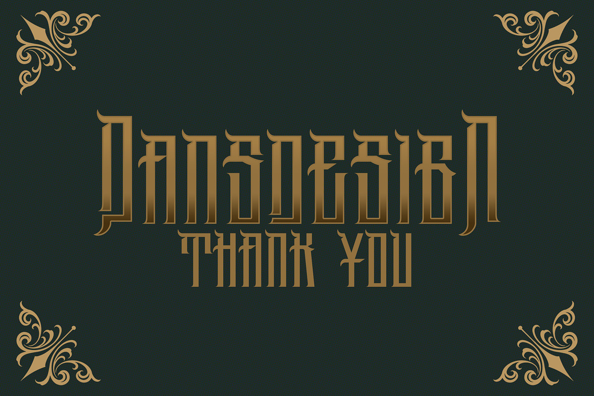 Mockrim Modern Blackletter, a Blackletter Font by dansdesign (Photo 6 of 6)