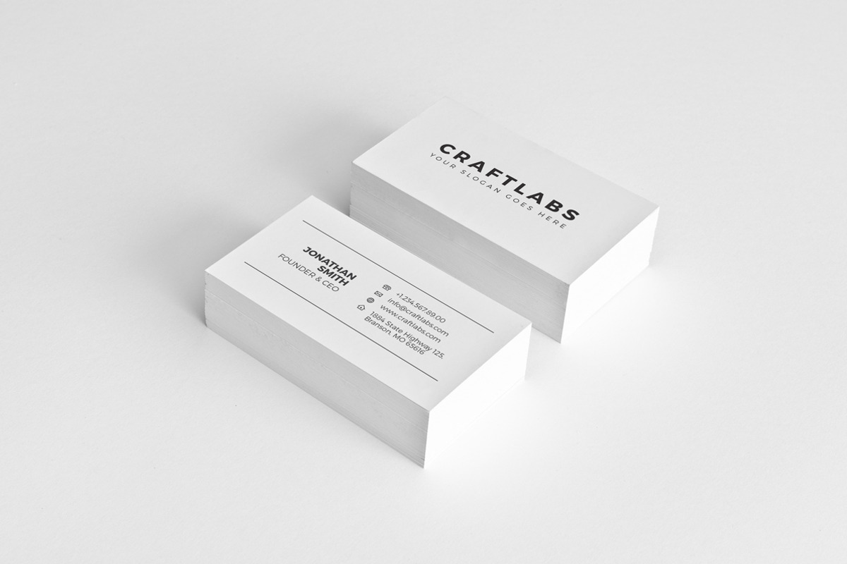 Simple Minimal Business Card - 52, a Business Card Template by ND Design (Photo 1 of 7)