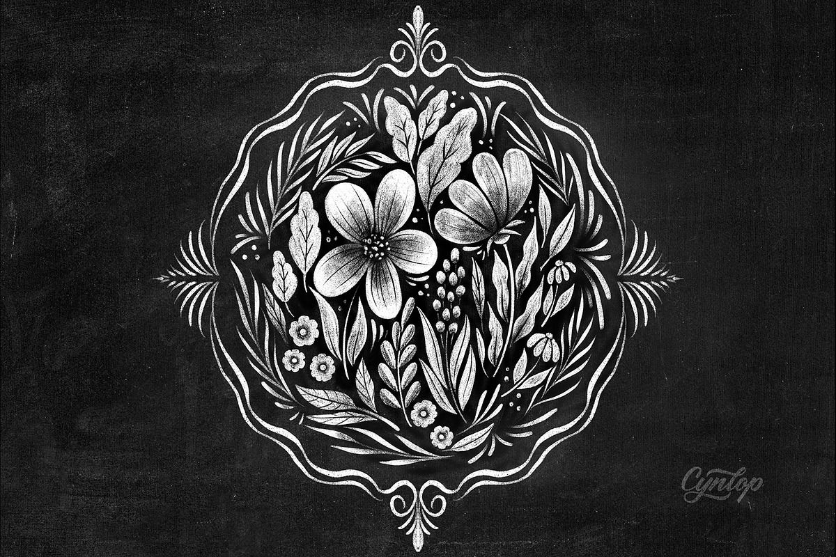 Chalky Brush Set for Procreate, a Brush Add-On by Cynlop Ink (Photo 7 of 9)