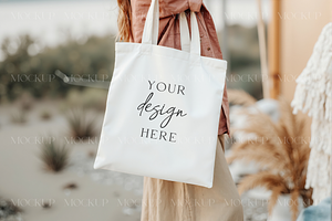 Tote Bag Mockup, Shopping Tote Mock, a Product Mockup by TatiMockup