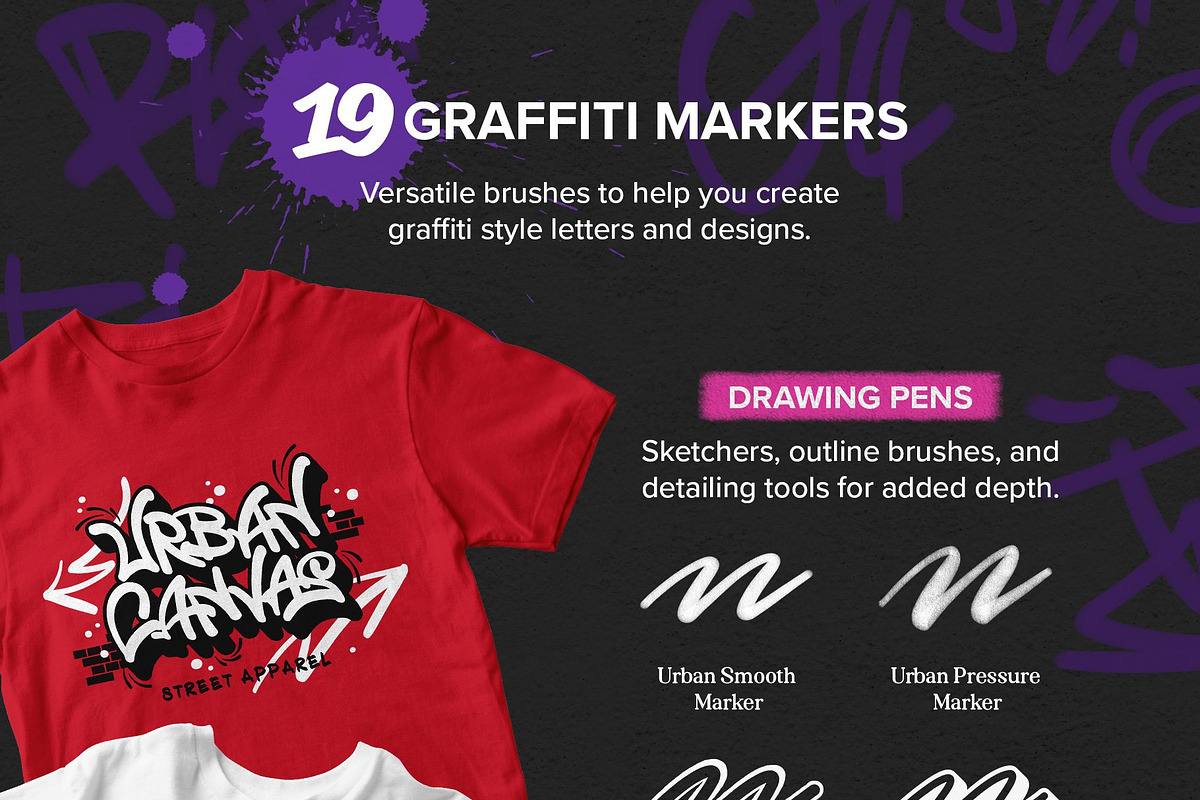 Graffiti Lettering Brush Toolbox, a Brush Add-On by Nico-Ng (Photo 3 of 20)