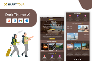 Happy Tour HTML Email Template