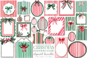 Christmas Hand-Drawn Frame Bundle, an Illustration by SinaCreation