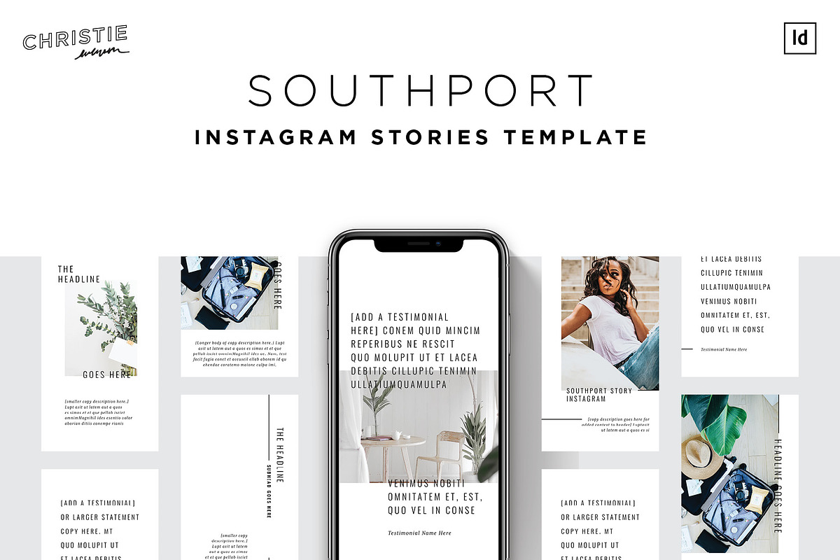 Southport Instagram Stories Template, a Social Media Template by Christie Evenson (Photo 1 of 6)