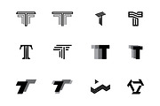 12 T Letter Logos - Vector & Mock-Up, a Branding & Logo Template by Multiple (Thumbnail 2 of 5)