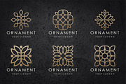 line art floral ornament - SVG file, a Branding & Logo Template by BARONSTD (Thumbnail 1 of 7)
