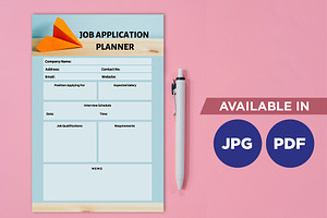 Job Application Planner