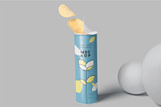 Chips Packaging Tube Mockups, a Packaging Mockup by megostudi0 (Thumbnail 7 of 7)