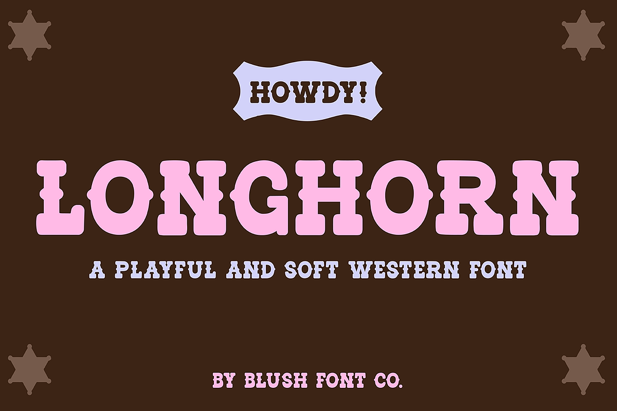 LONGHORN Bold Soft Western Font, a Slab Serif Font by Blush Font Co. (Photo 1 of 6)