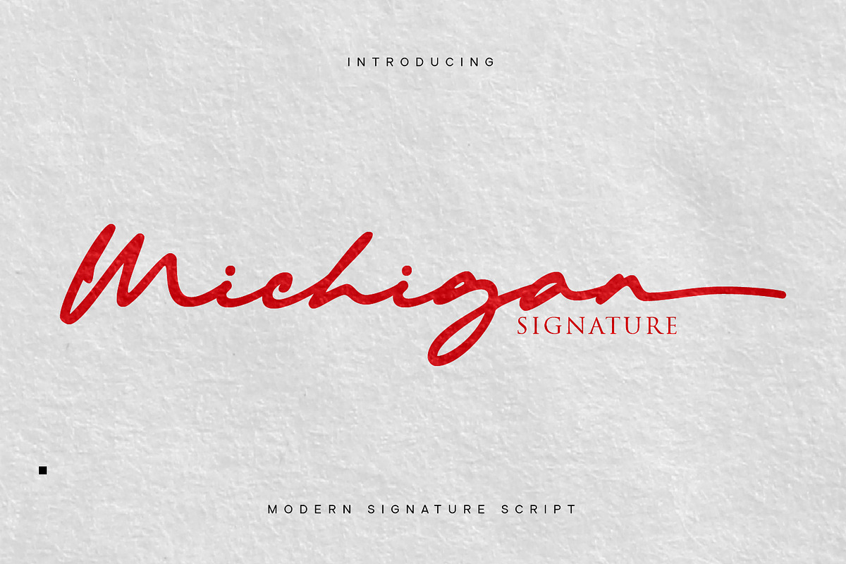 Michigan Signature, a Script Font by Cititype