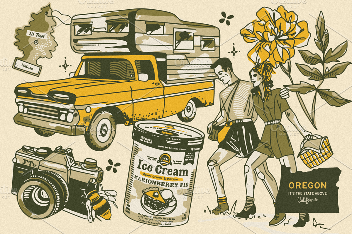 Oregon Campout: Patterns + Graphics, a Pattern Graphic by Bruised Goods (Photo 12 of 21)