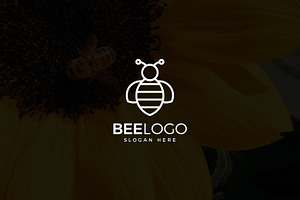 Honey Bee Insect Logo Template