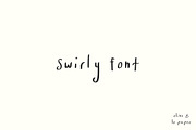 Swirly Font, a Handwritten Font by Olive & Lu Paper (Thumbnail 1 of 2)