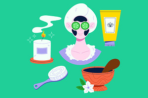 Spa Asset Illustration, an Object Illustration by graphicook