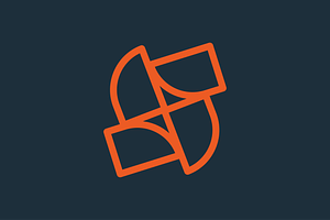 Modern S Lettermark Logo
