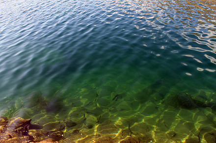 High Angle View of the Rocks & Water, a Nature Photo by shahsoft