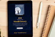 Fantasy Author Website Template, a Landing Page Template by Mindful Digital Co. (Thumbnail 4 of 7)
