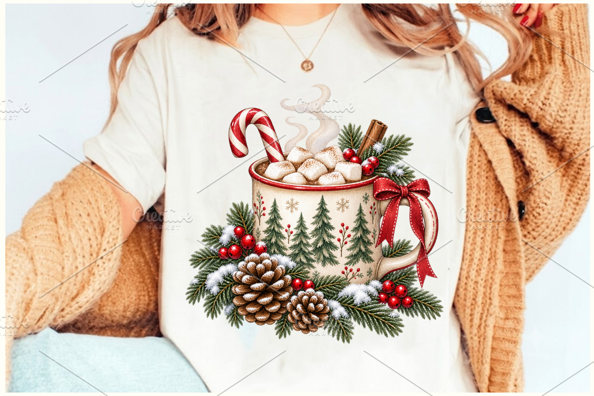 Cozy Christmas Clipart Bundle PNG, a Seasonal Illustration by Ink Gallery (Photo 7 of 8)