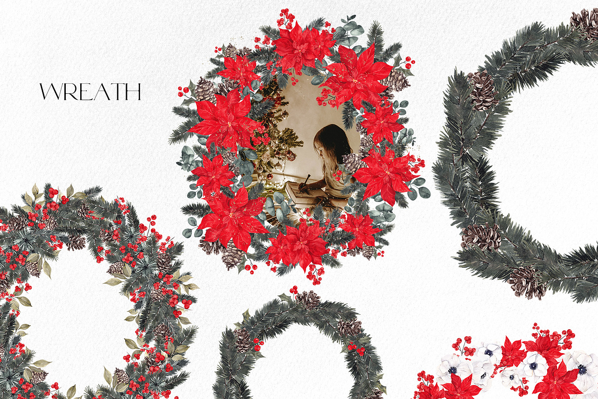 Watercolor Christmas Festival., an Object Illustration by ma_i_vi (Photo 8 of 14)