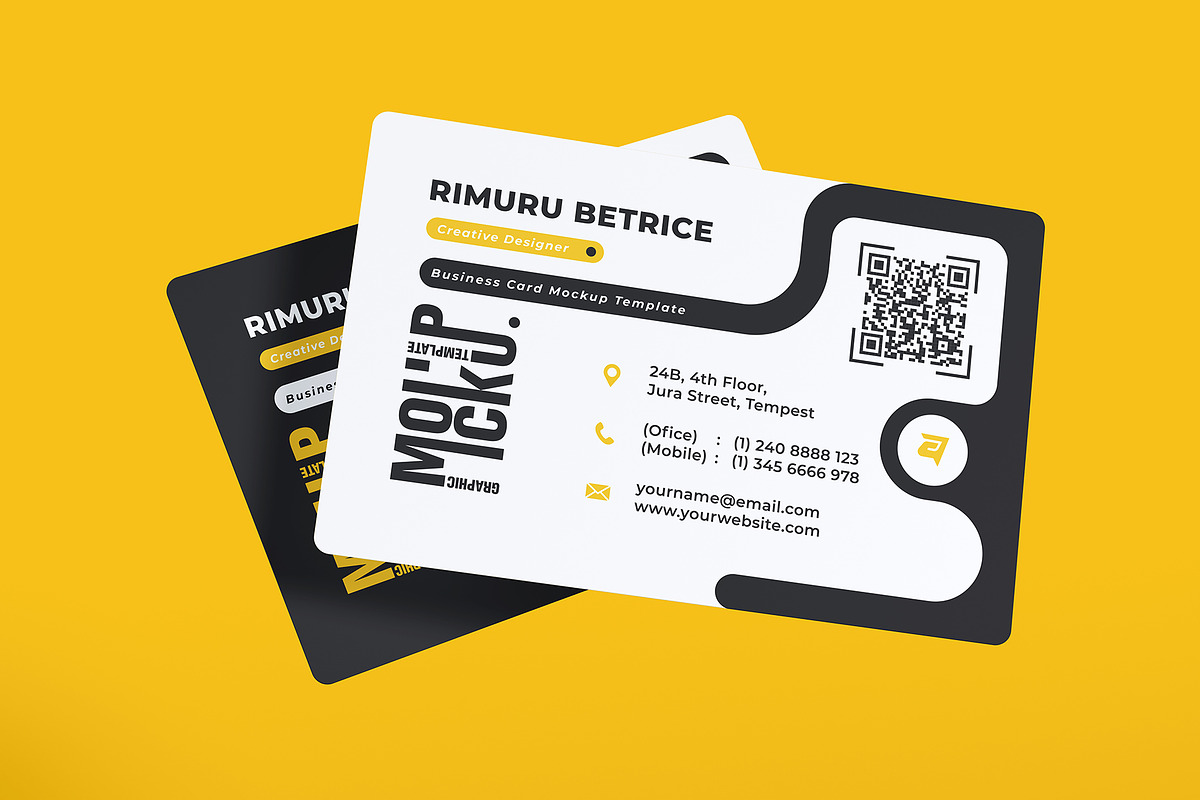 Business Card Mockup Sets, an Advertising Mockup by Artnivora.Std (Photo 2 of 4)