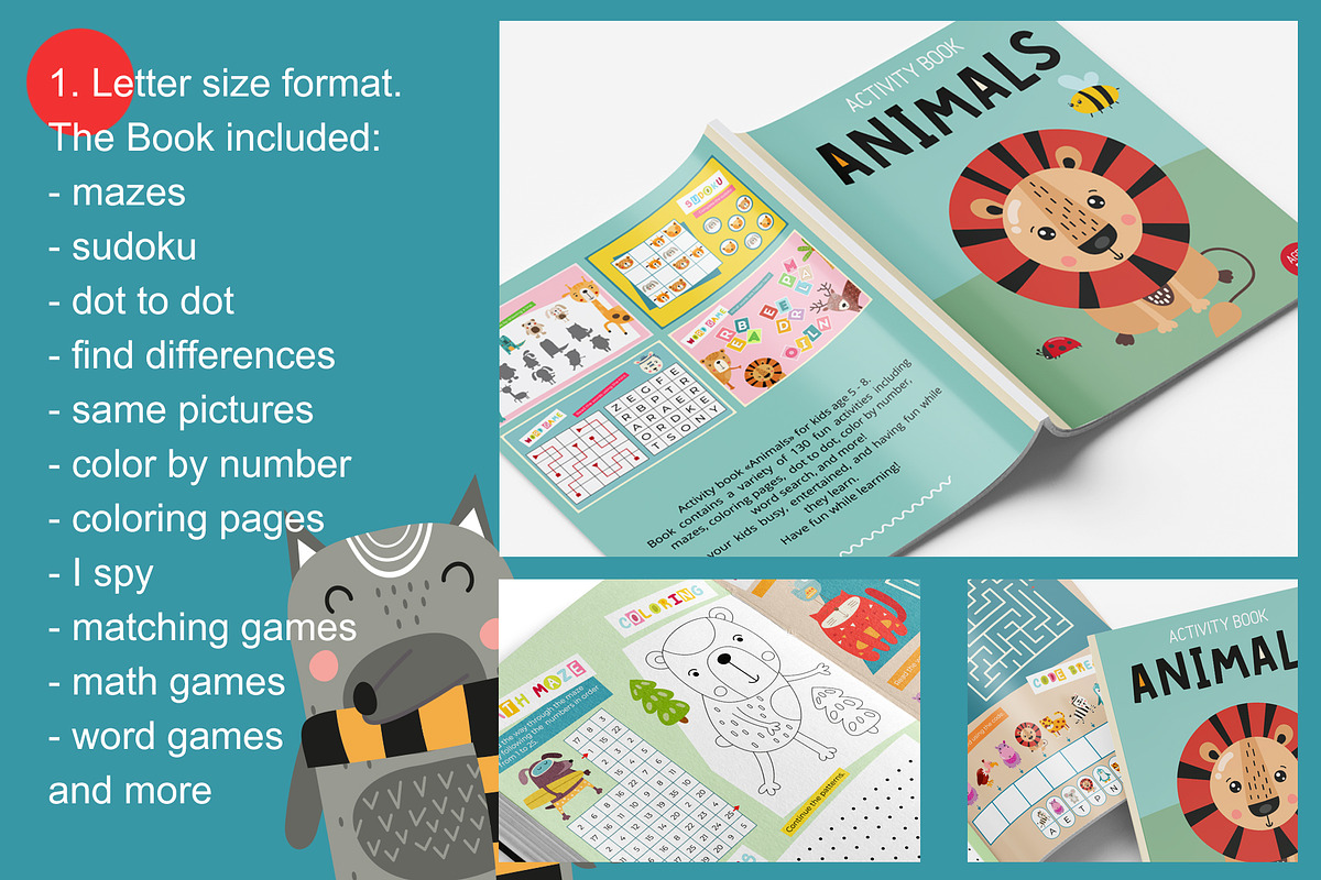 200 Pages for Kids Activity Book, an Education Illustration by Nursery Art (Photo 2 of 6)