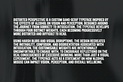 DISTORTED PERSPECTIVE, a Sans Serif Font by stobart.designs (Thumbnail 2 of 7)