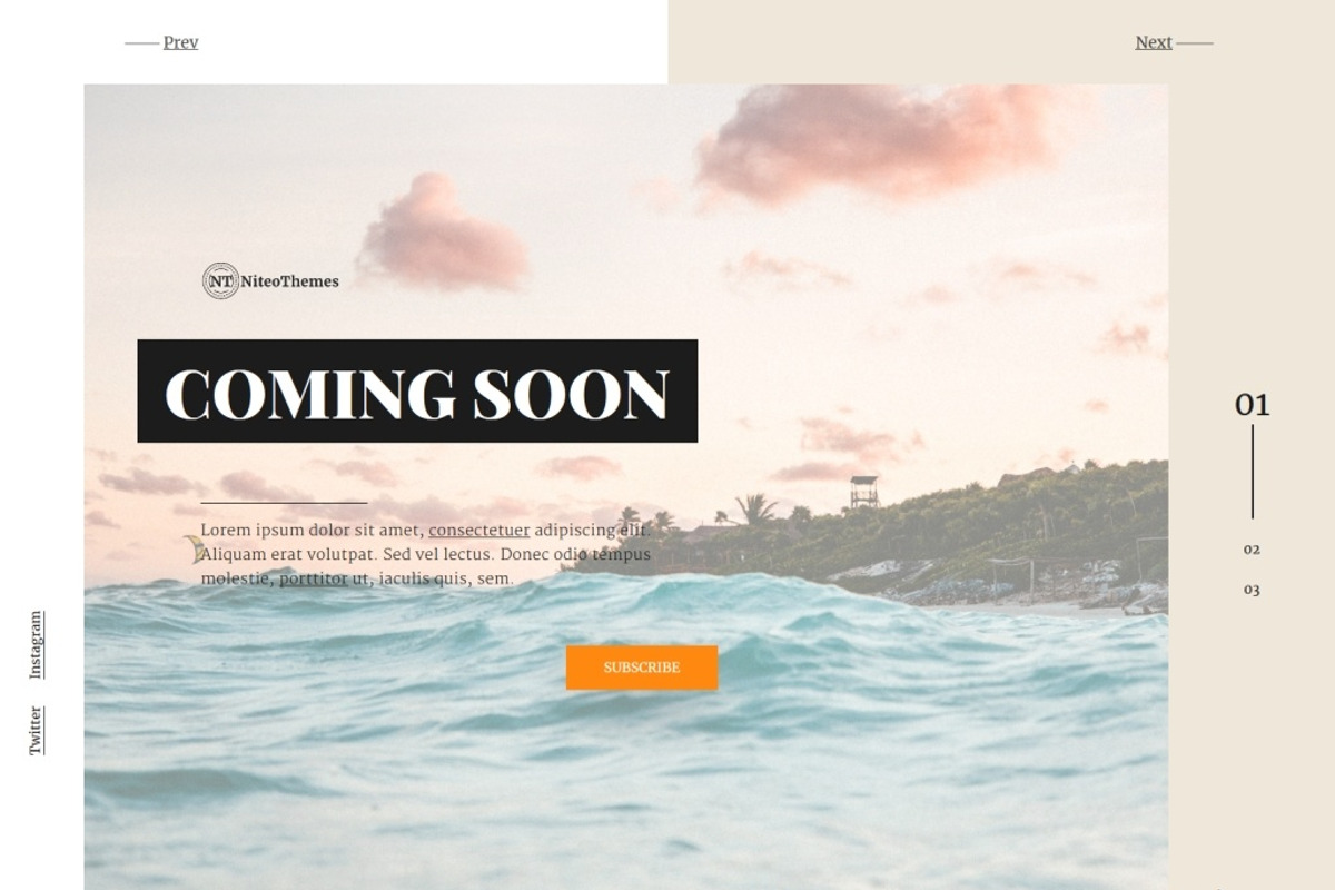 Apollo - Coming soon Landing Page, a WordPress Template by NiteoThemes (Photo 1 of 5)