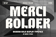 Merci Bolder – Bold Typeface