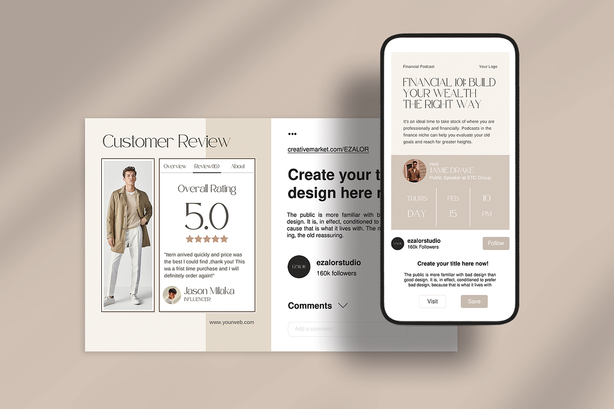 Instagram Financial Kit Influencer, a Social Media Template by Analogi Studio (Photo 11 of 15)