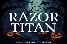 Razor Titan - Halloween Typeface