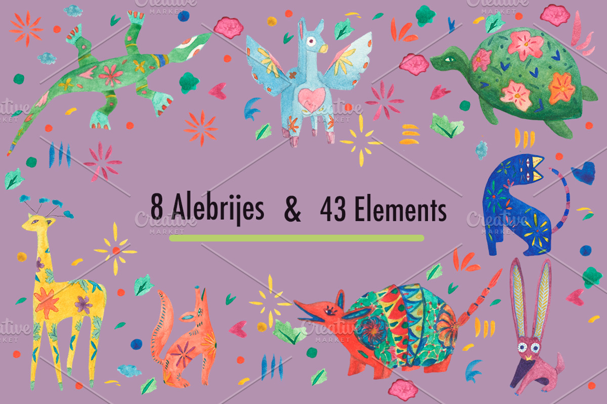 Watercolor Alebrijes, an Animal Illustration by monicavera22 (Photo 2 of 3)