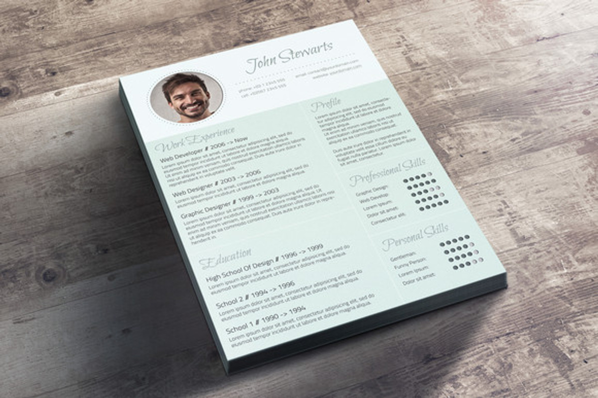 Fresh CV + Cover Letter, a Resume Template by Visual Impact (Photo 3 of 3)
