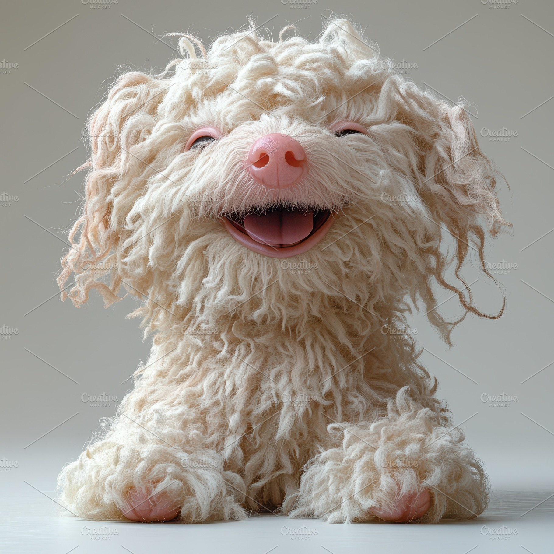 Fluffy Dog Smiling Joyful Happy Pet, an Animal Photo by Pixeness Studio