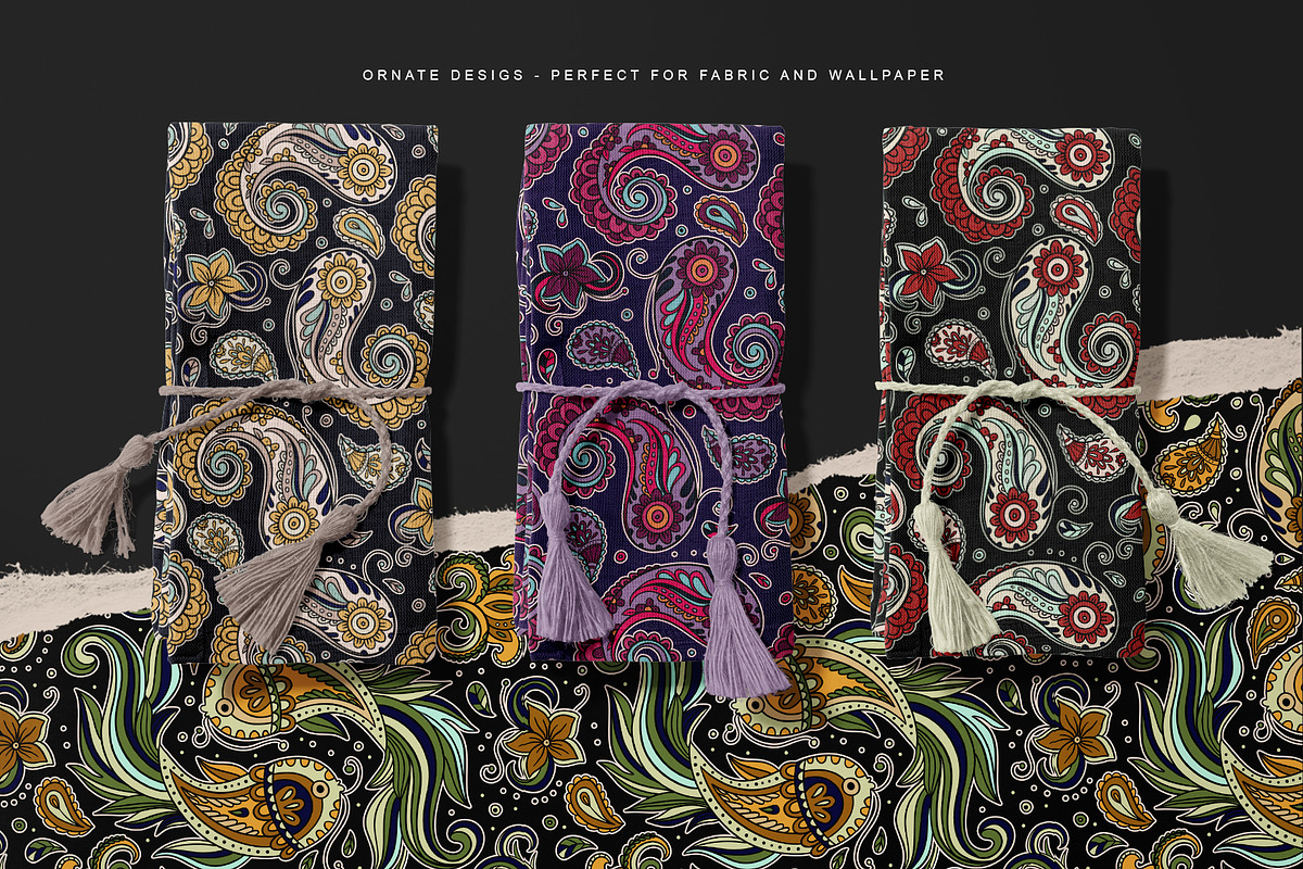 Paisley Seamless Arabesque Patterns, a Pattern Graphic by Red Ink (Photo 7 of 7)