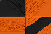 3D Geometric-Orange And Black, a Background Graphic by BIBIART (Thumbnail 9 of 10)