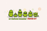 Monster Family Creation Kit, an Illustration by Sargatal (Thumbnail 2 of 14)