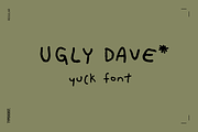 Ugly Dave Bad Handwriting Font, a Sans Serif Font by TYPEHEIST (Thumbnail 1 of 12)