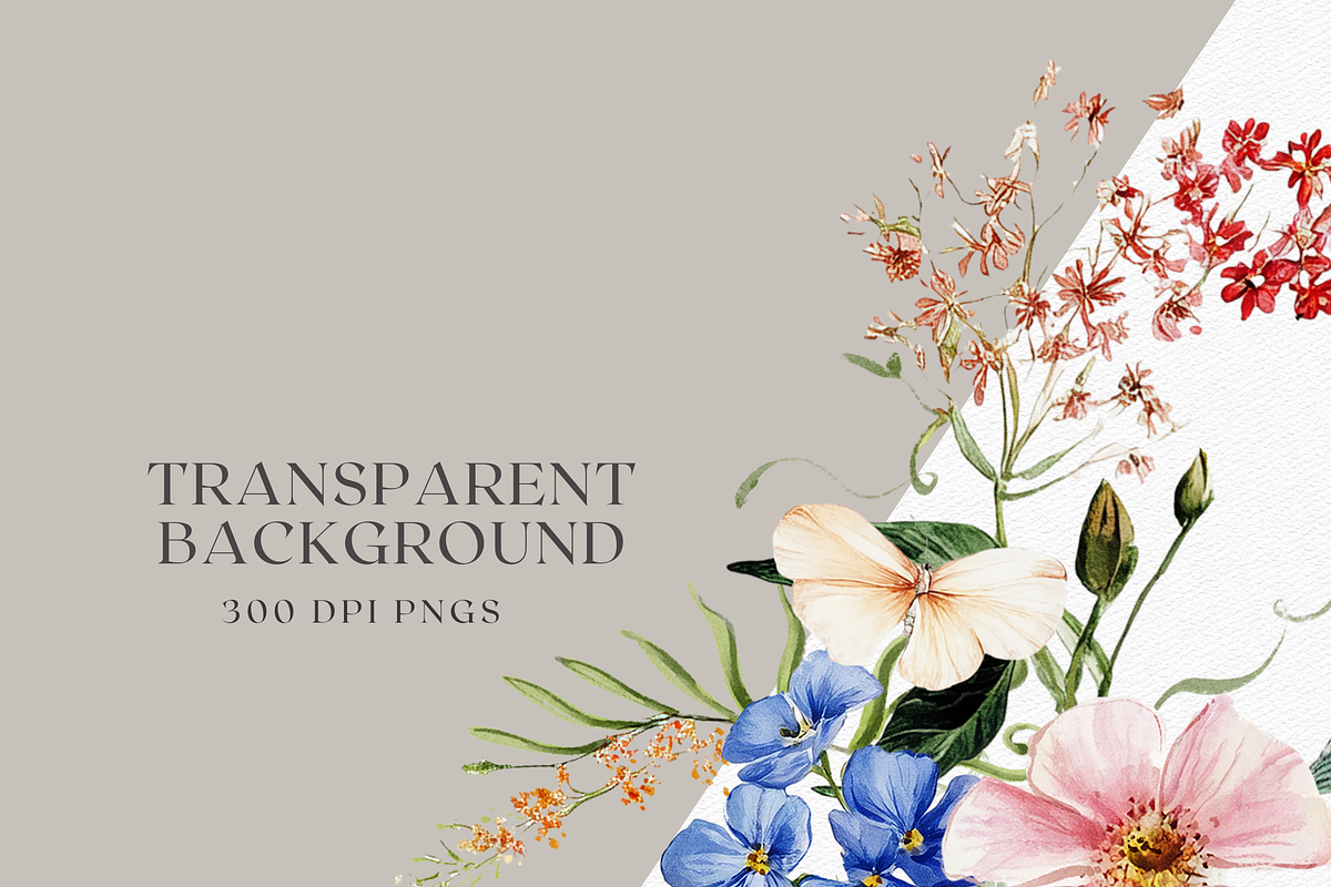 Whimsical Wildflowers - Watercolor, a Decorative Illustration by ThaismotaCreativeCo (Photo 9 of 9)