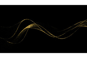 Abstract shiny gold glitter design