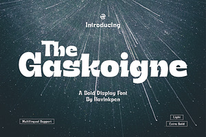 GASKOIGNE | Display Font