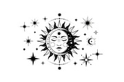 Sun Moon Celestial Mandala Bundle, an Illustration by Gaye Art (Thumbnail 30 of 31)