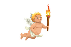 Cupid Character With Torch