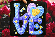 Faux Yarn Crochet Love Valentines, an Illustration by Craft Nest (Thumbnail 8 of 8)